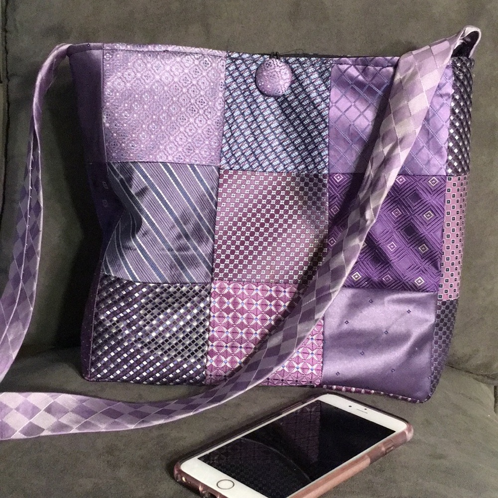 Necktie Patchwork Bag - image 1